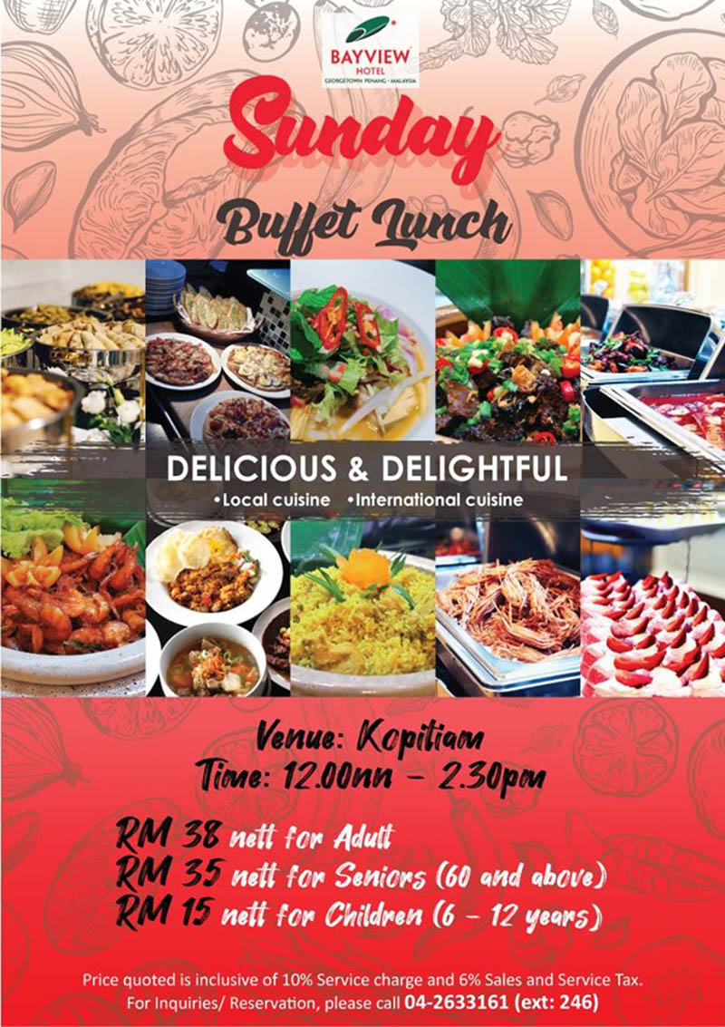 SUNDAY BUFFET LUNCH AT KOPITIAM @ BAYVIEW HOTEL GEORGETOWN PENANG ...